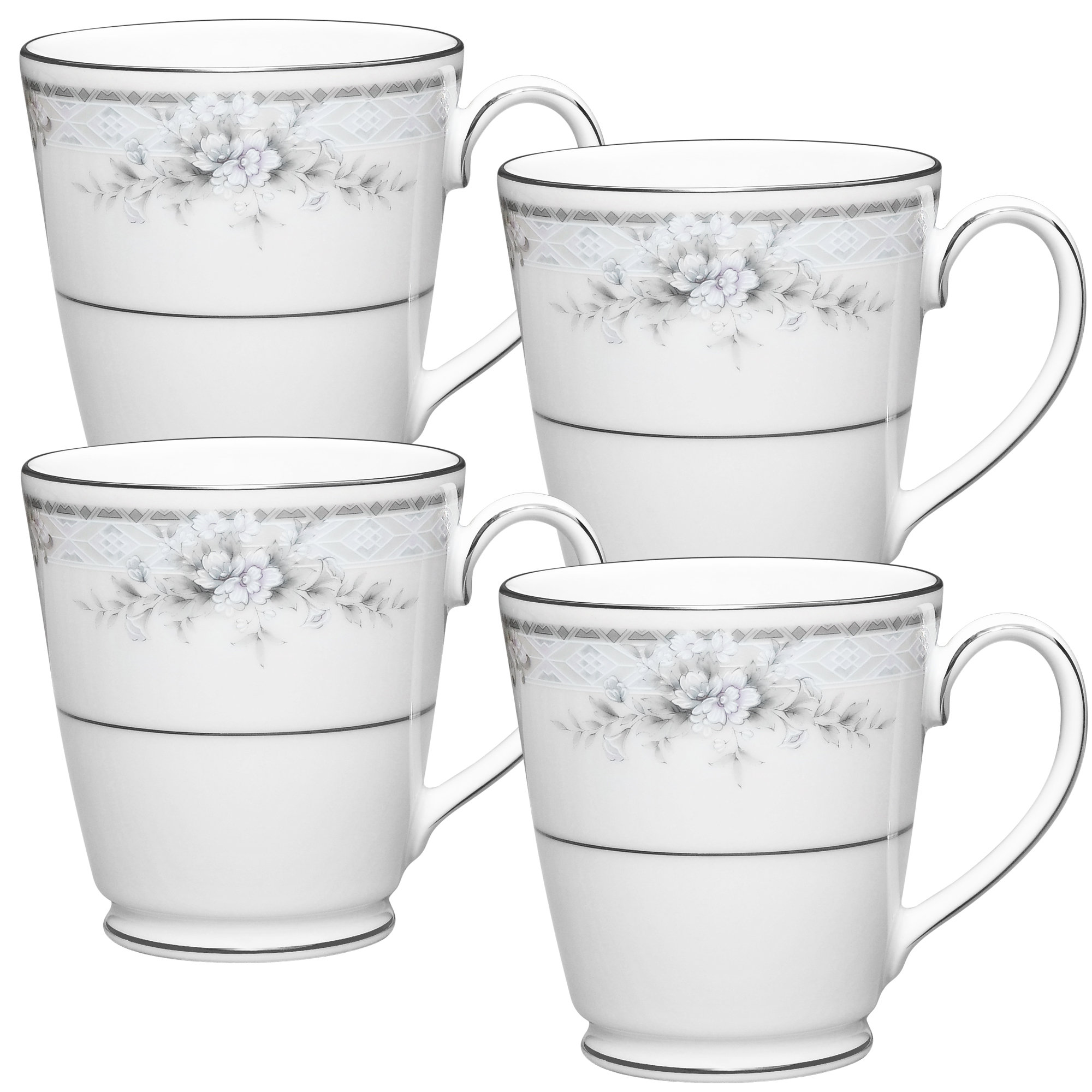 Noritake Sweet Leilani Set Of 4 Mugs, 12 Oz. | Wayfair